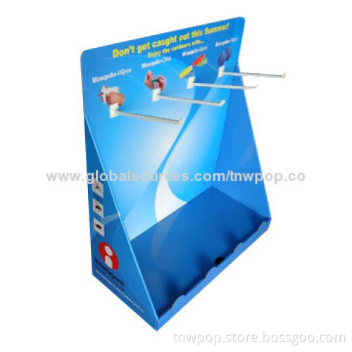 Counter Display with One Row Hook, Can Hang Different Items/Strong/Stable/Durable/Easy to Assemble